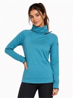 Nike Teal Performance Long Sleeve Pullover